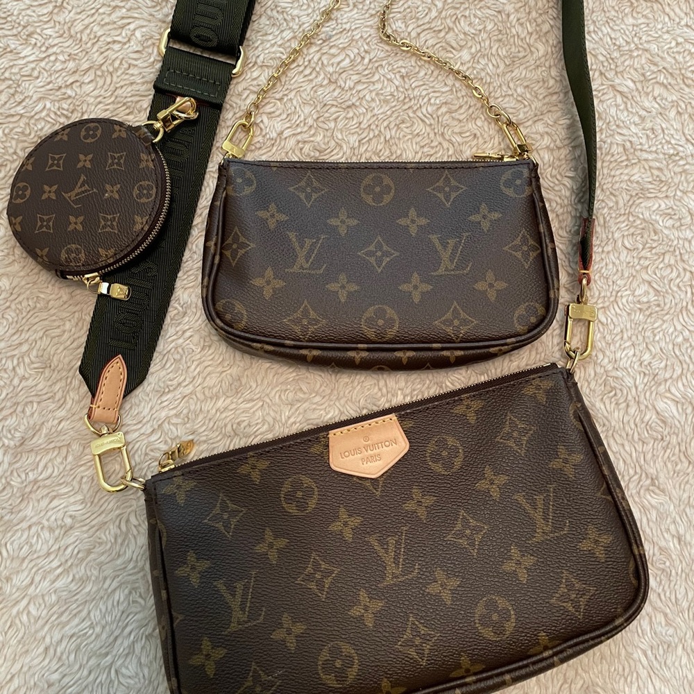 Louis Vuitton multi pouchette khaki